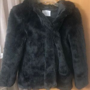 Girls Zara fur coat